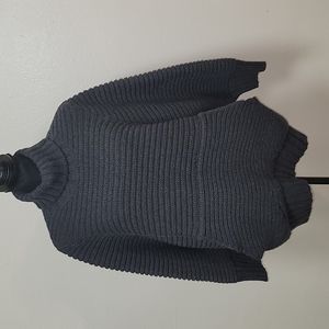 Chalayan Oversized Chunky Wool Cowl Neck Sweater